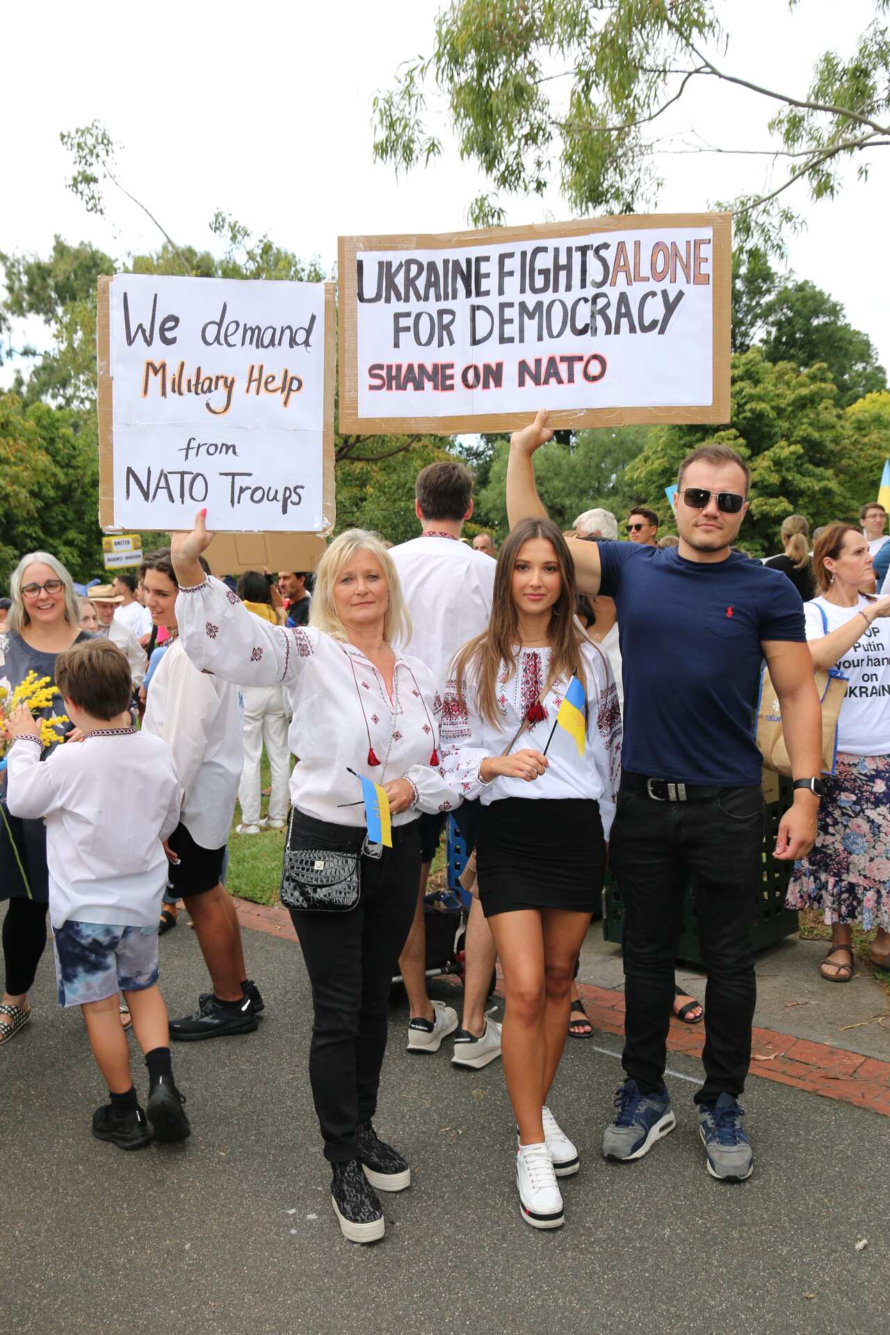 Anti-war protest in Melbourne, 27/02/2022