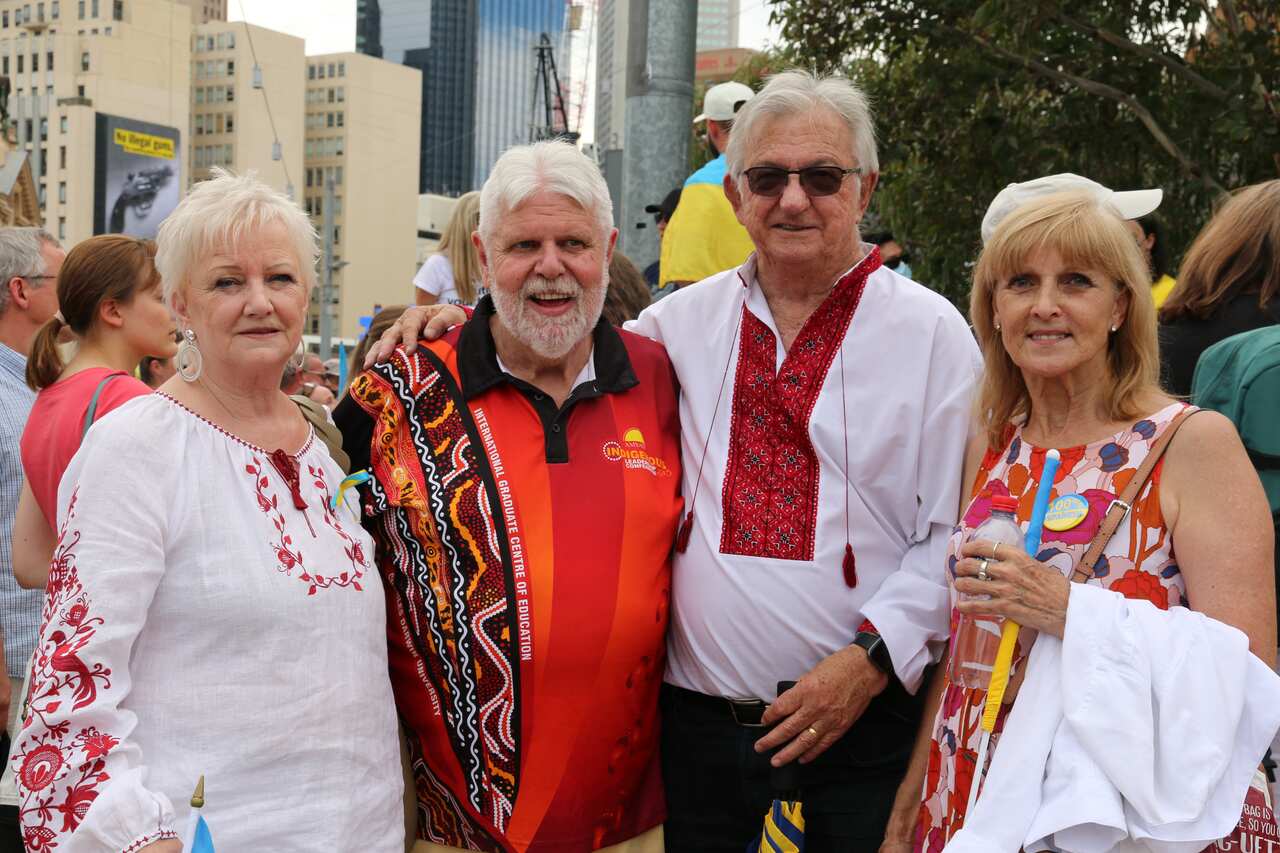 Professor Mark Rose - Anti-war protest in Melbourne against invasion of Ukraine, 27/02/2022.