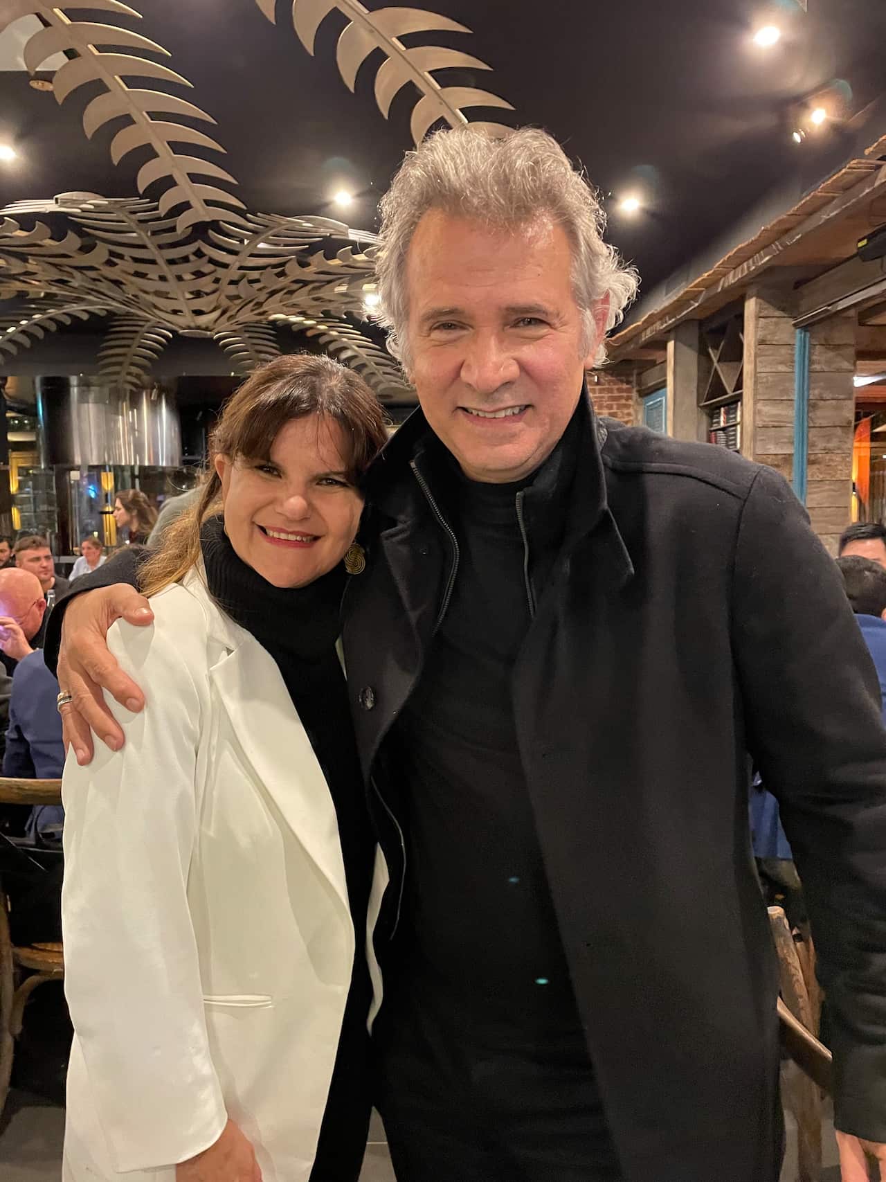 Valéria Noleto, CEO da ABCC e Nelson Freitas, ator brasileiro