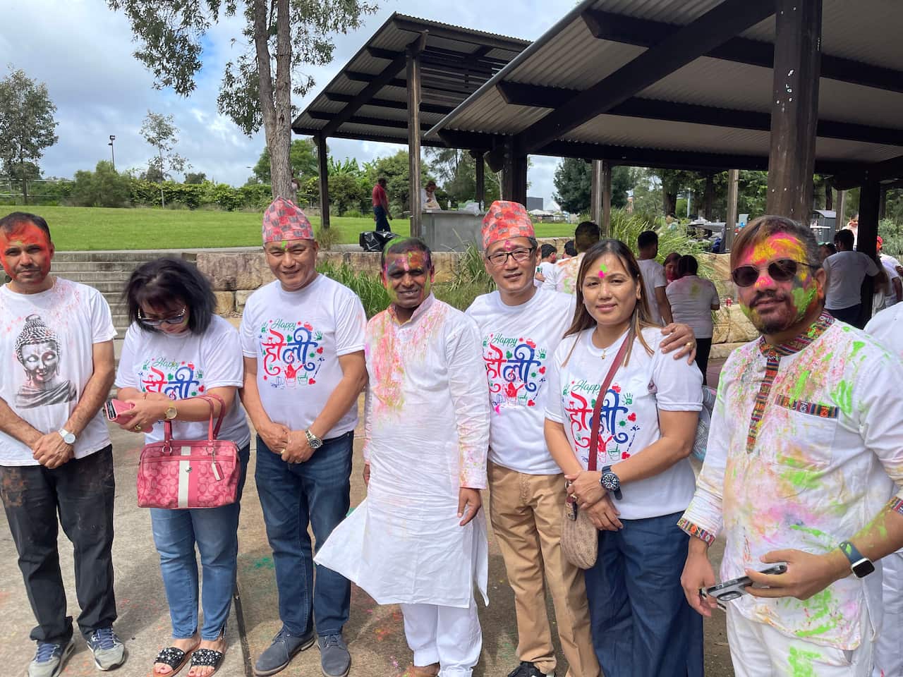 Nepali community Holi
