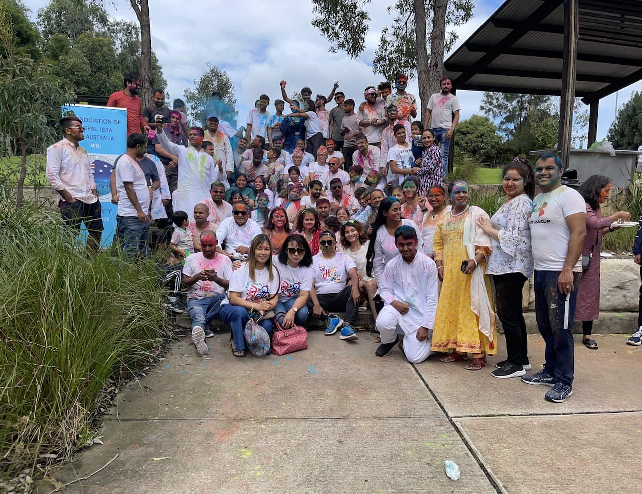 Nepali community Holi