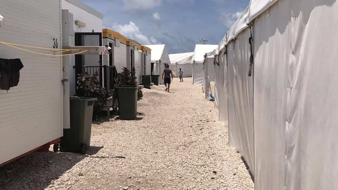 A photo taken by Mr Al- Ali  from inside where he was staying.