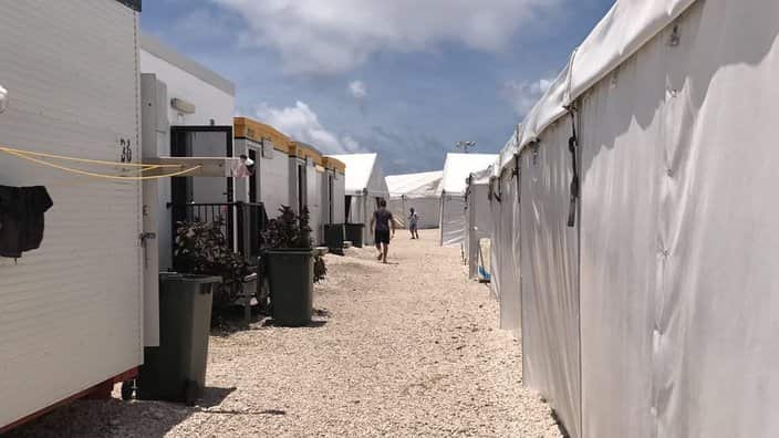 Outside area in Nauru detention centre