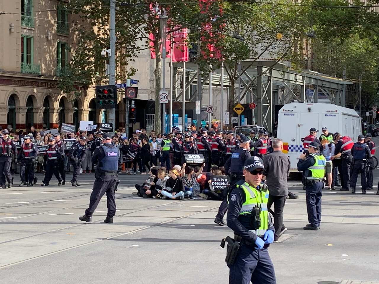 vegan protest in Melbourne