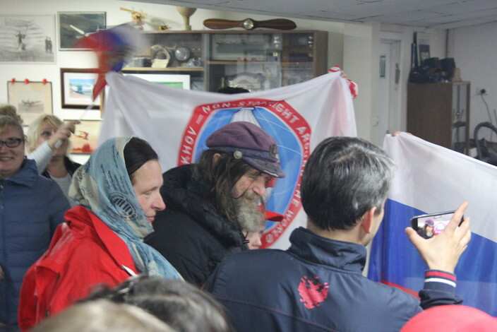 Fedor Konyukhov after his epic flight back in Northam 23 July 2016