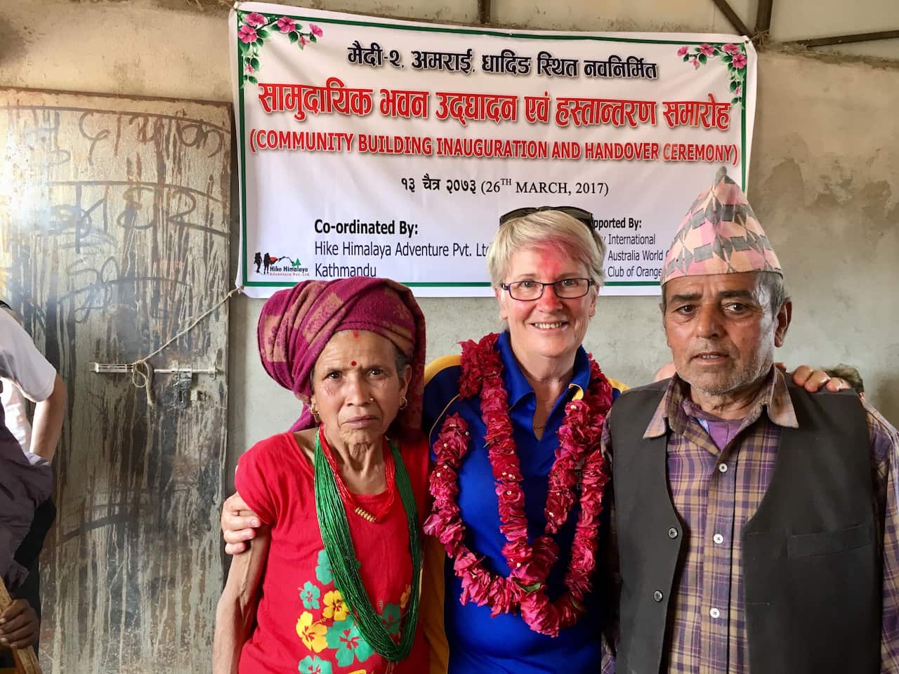 Mary Brell OAM in Nepal