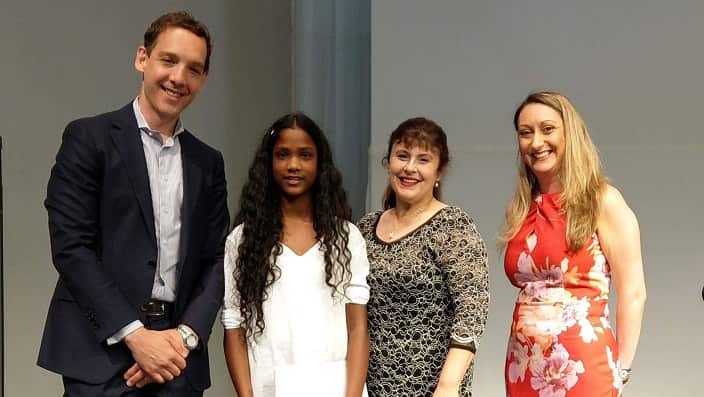 Victorian Labor MP Steve Dimopoulos (L) and VSL Greek teacher Anastasia Spanos (R).