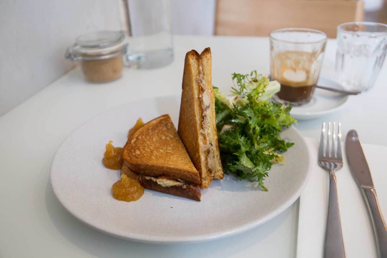 Duck toastie at Rêverie