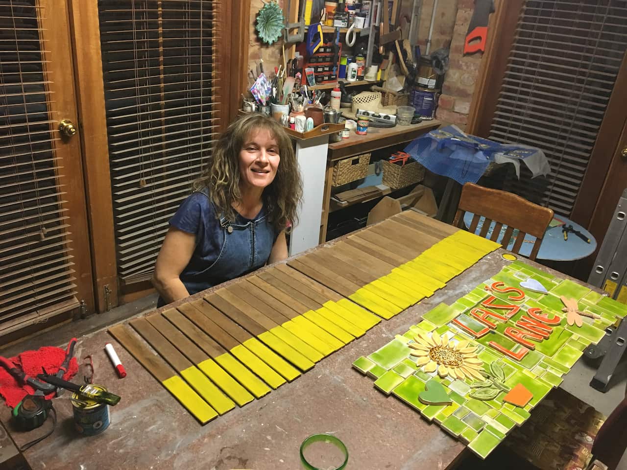 Rita Santucci in her workshop