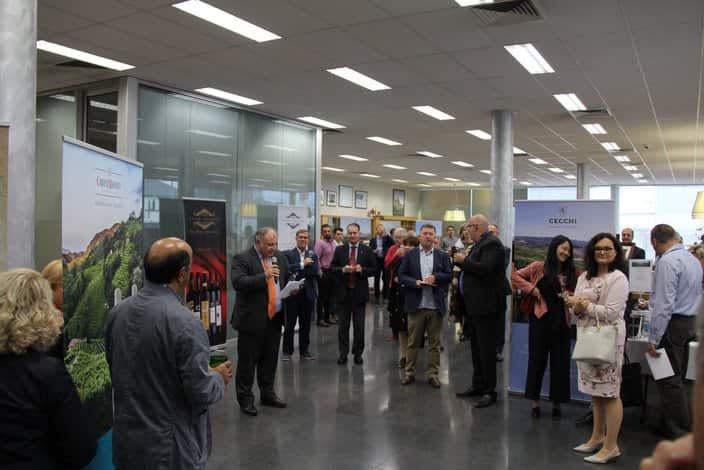 Pierluigi Trombetta, Italian Consul in Melbourne presents the event