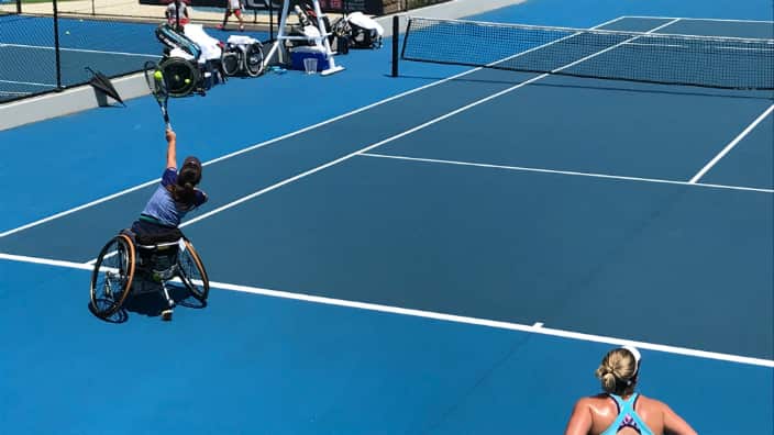 Wheelchair tennis kamiji