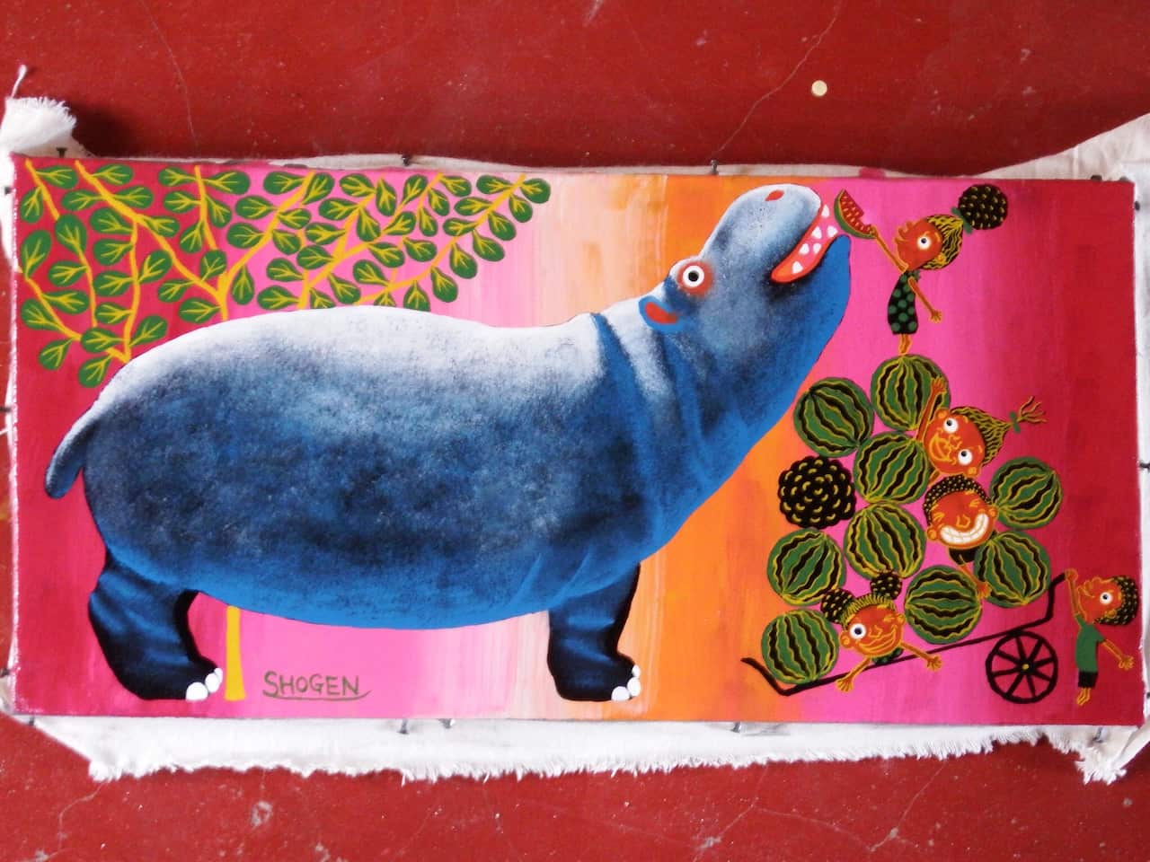 "Tsukinoakarini Terasarete" by Shogen Ueda