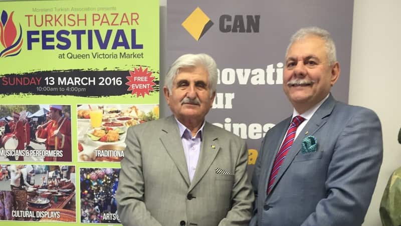 Moreland Turkish Association press metting with the main sponsor Commonwealth Bank Of Australia on Turkish Pazar Festival