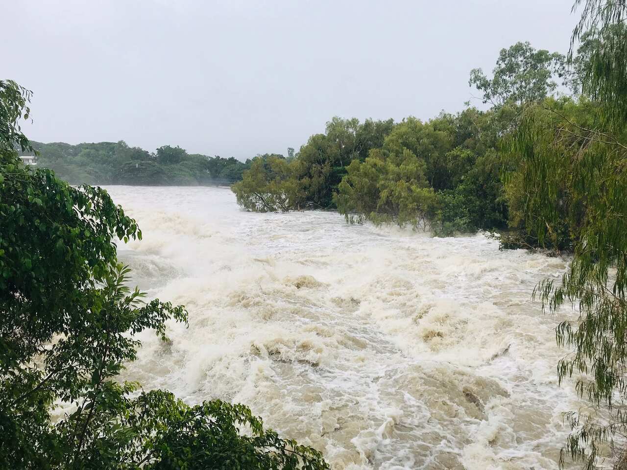 Raging Flood water in Townsville
