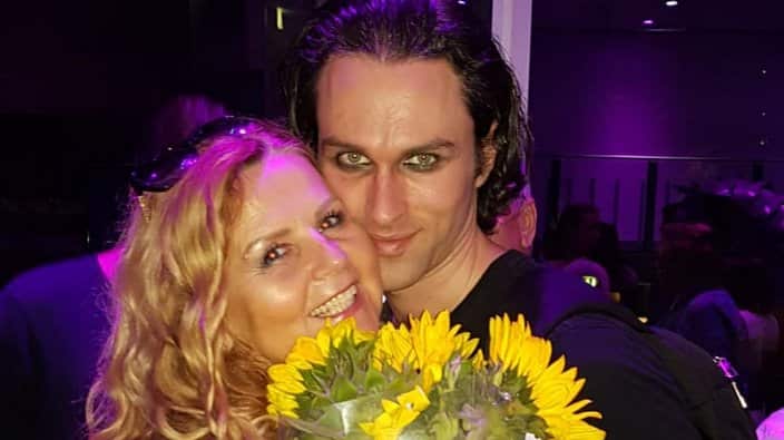 Joanna Borkowska Surucic and actor James Domeyko