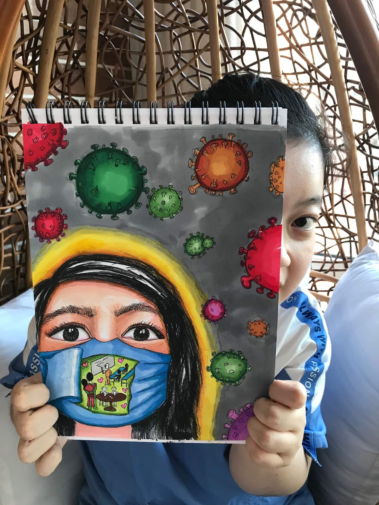 Shirley and her art work