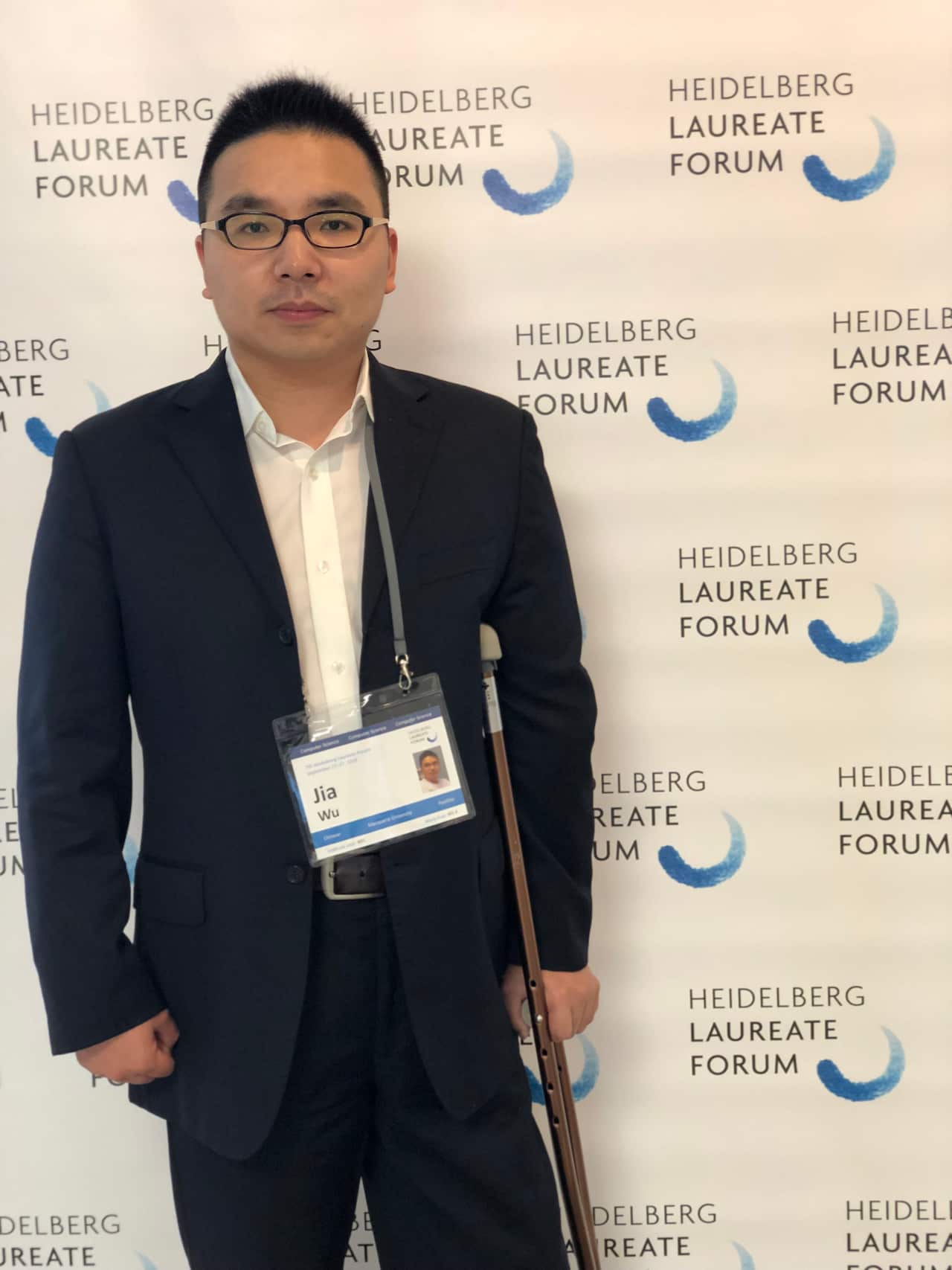 Dr Jia Wu attending 7th Heidelberg Laureate Forum in Germany