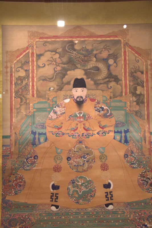 Portrait of the Hongzhi Emperor in Ming dynasty 1368 - 1644