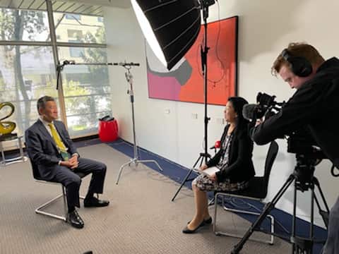 Japan’s ambassador to Australia, Mr. Shingo Yamagami, talking with SBS Japanese on the Tokyo Olympics and possible travel bubble with Australia