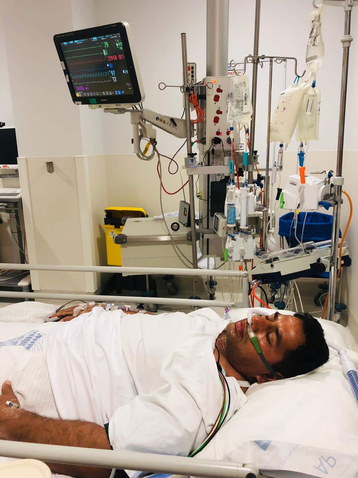 Johny Sahota was hospitalised for serious spinal cord injuries and multiple fractures