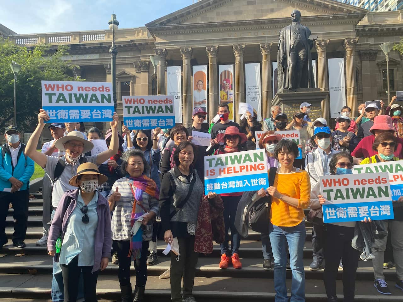 Taiwanese-Australian communities held rallies to call for including Taiwan in the next WHA