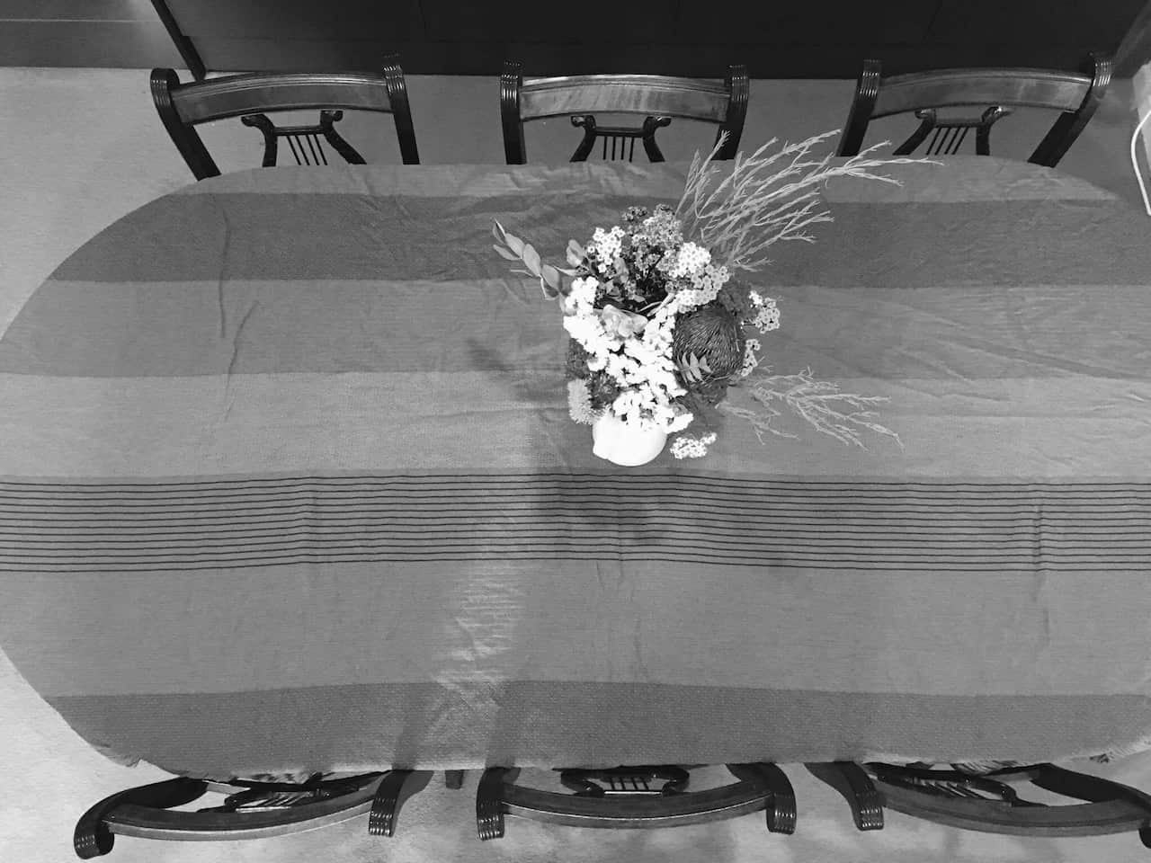 Phoebe's dining table