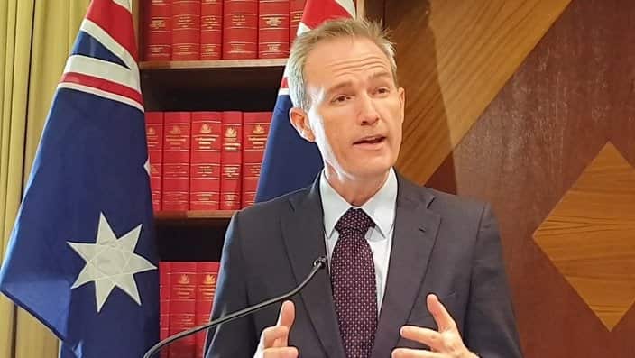 Citizenship  ceremony Immigration Minister Peter Colman