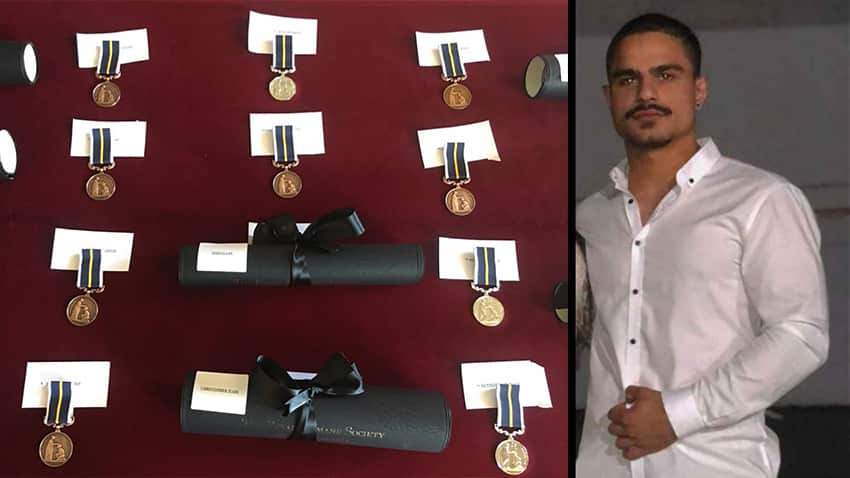 Youssef Tawk andd the medals of bravery