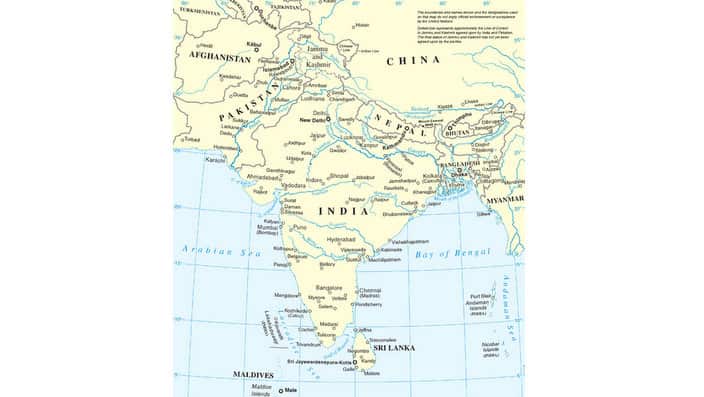 Map of India 