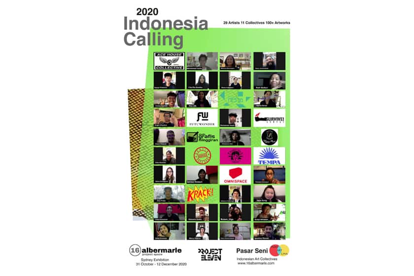 Exhibition #4 Indonesia Calling 2020 at 16albermarle Project Space aims to help Indonesian artists,