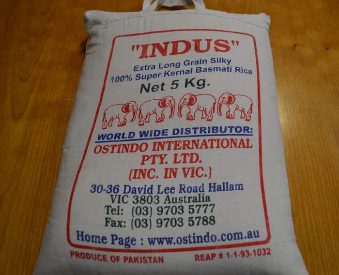 Indus Basmati rice