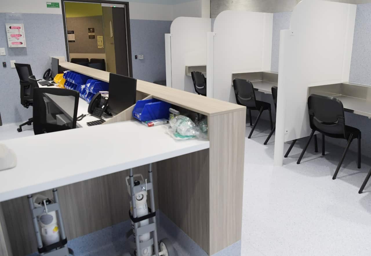 The facilities at the Medically Supervised Injecting Room in Melbourne