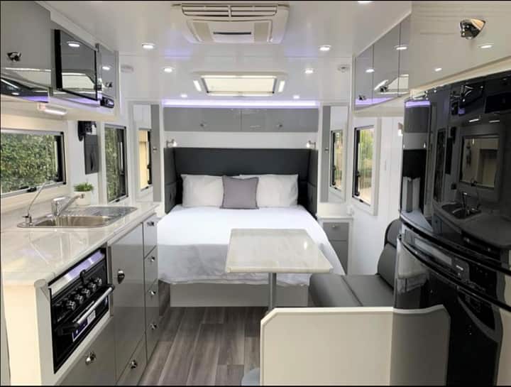Interior of Brilliant caravan -Dou Yang