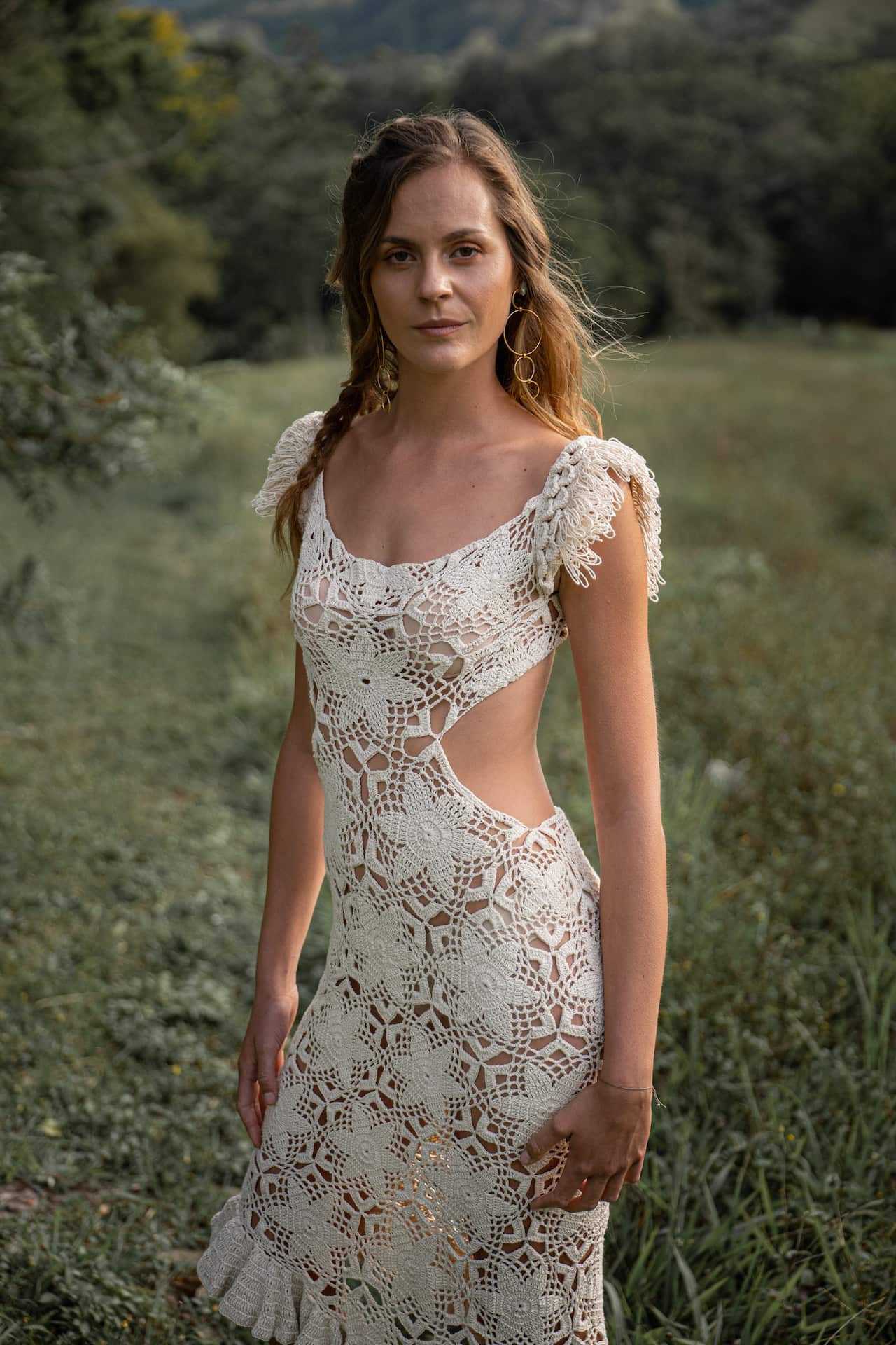 Wedding dress created by Isa Catepillan.