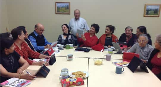 An Ipad class organised for ISCA members