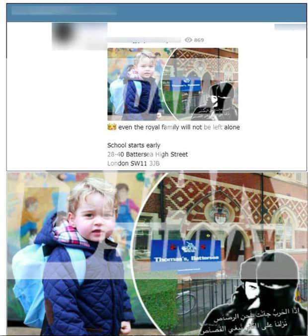 Vile messages posted on ISIS Telegram channels towards Prince George