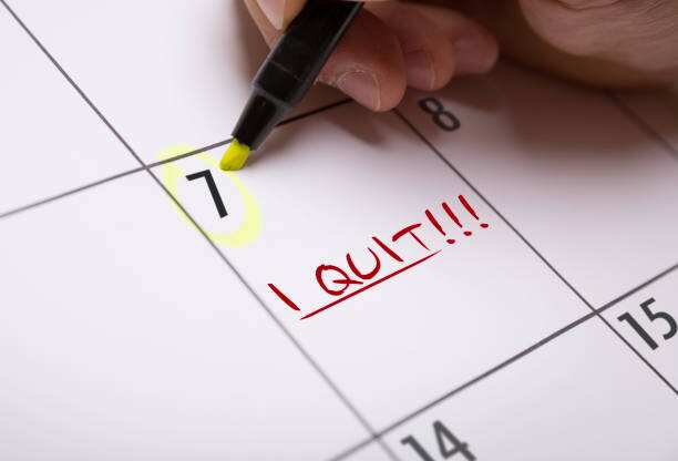 I Quit calendar note