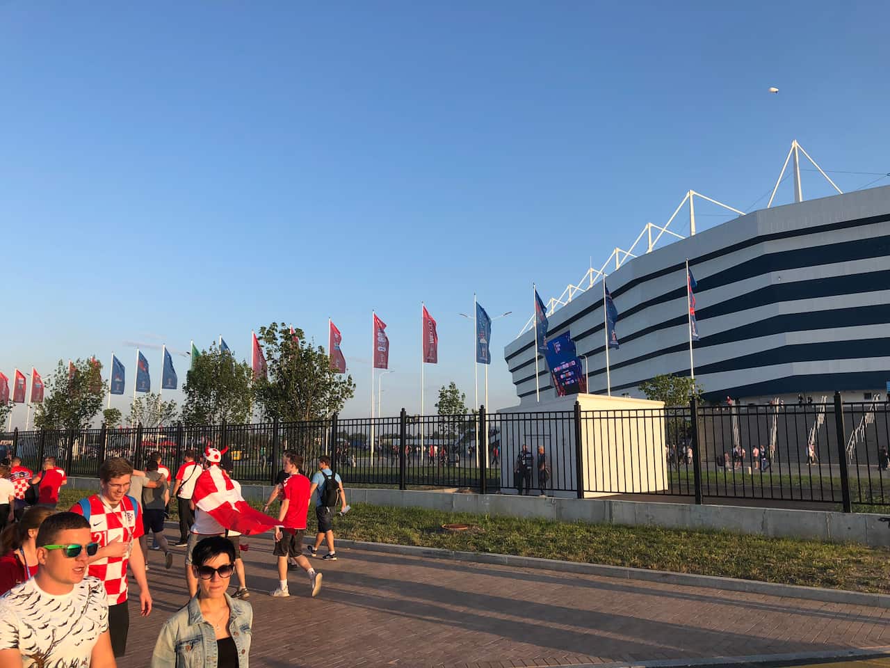 Stadium Kaliningrad before WC match Croatia - Nigeria