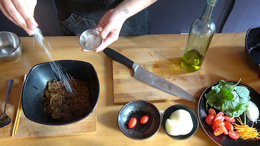 K-Food Recipe: Japchae noodle salad