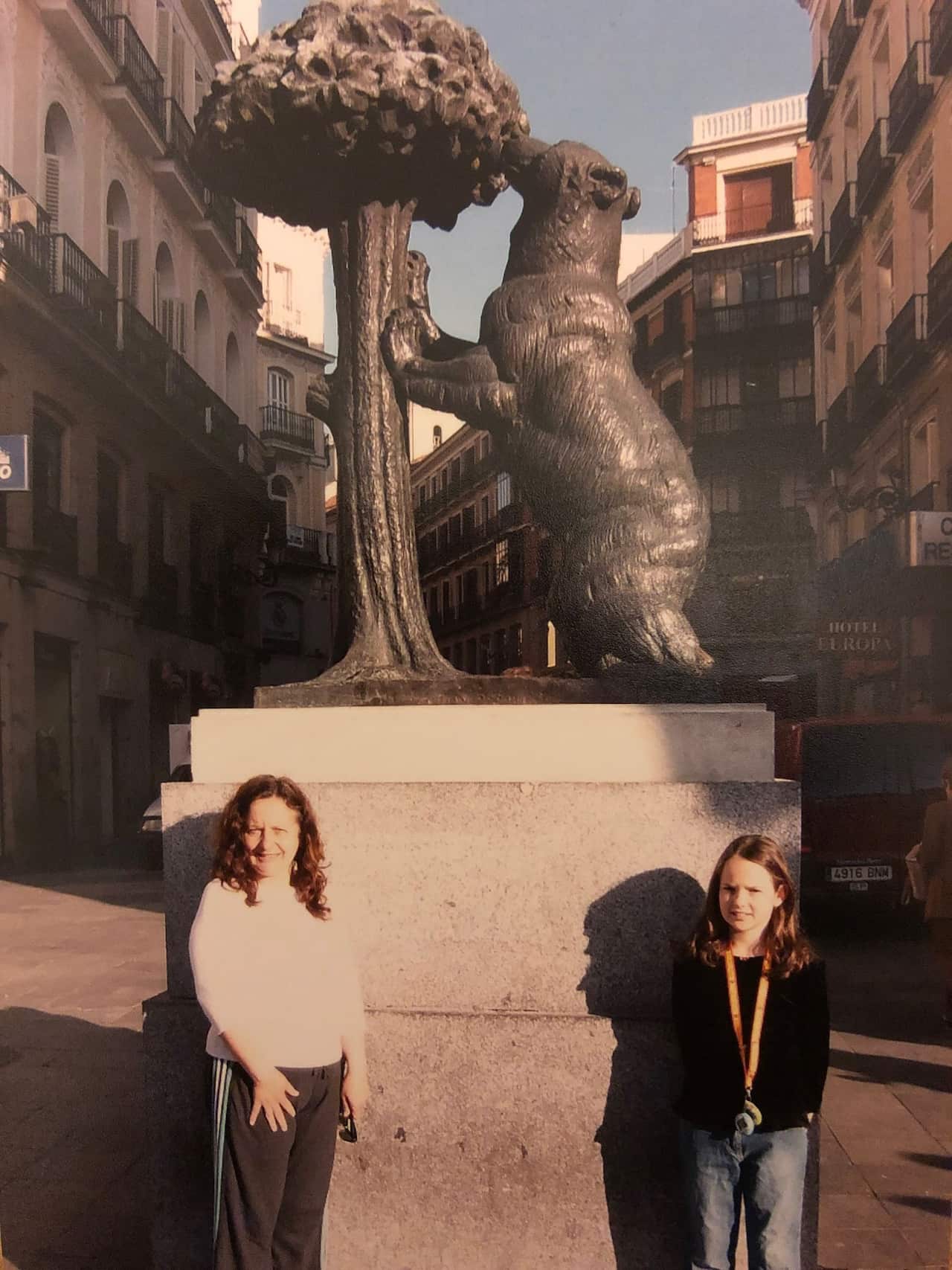 Jacinta Spies con su madre