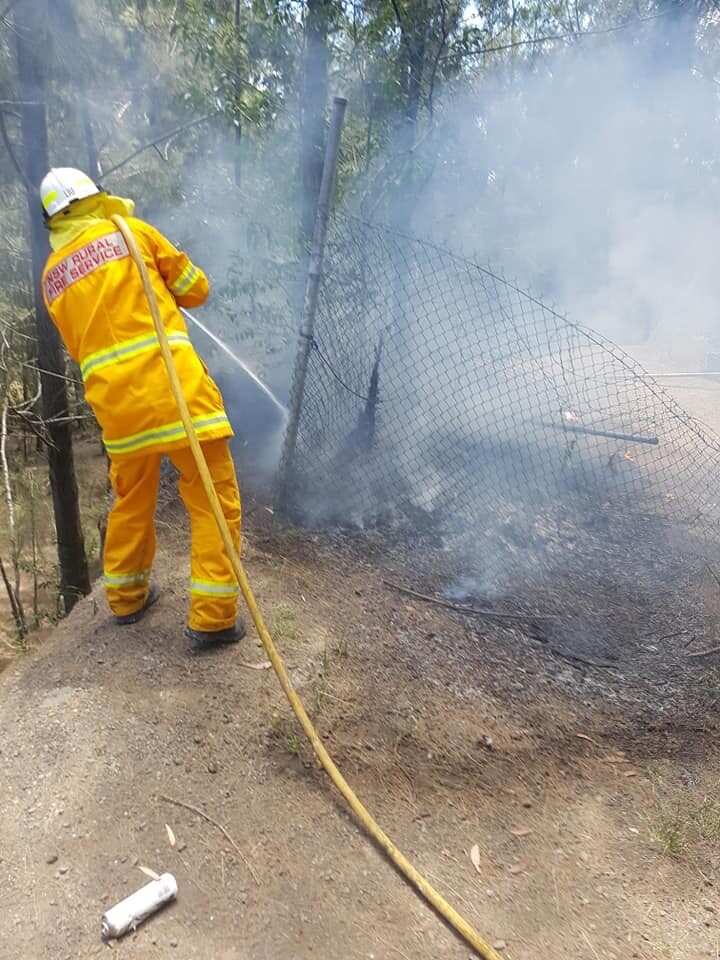 A Firefighter in Operation