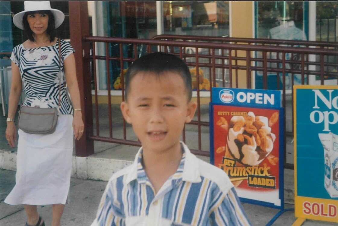 Jacky lúc còn bé ở Darwin