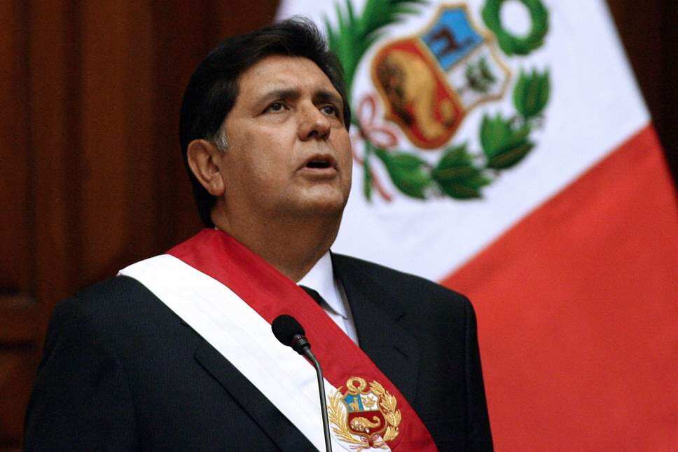 Former Peruvian president Alan Garcia