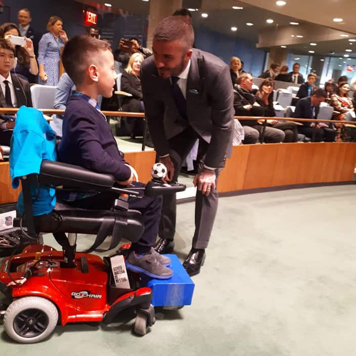 Jane Velkovski and David Beckham