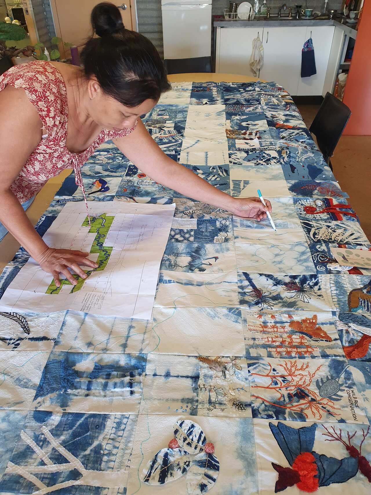 Jasmine Jan marks on the Adelaide River.