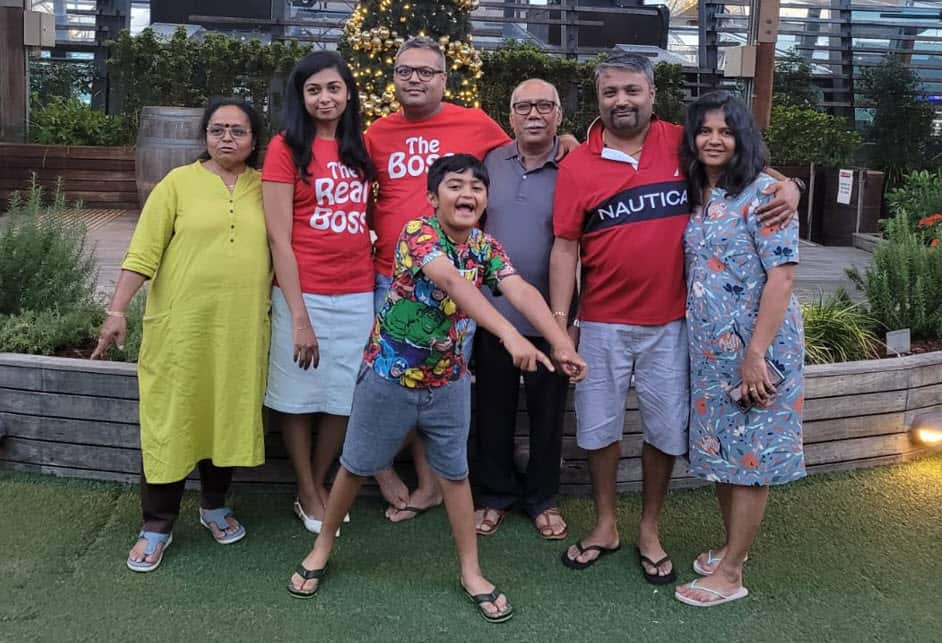 Jigar Shah thanks his family for his success.