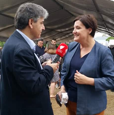 NSW Labor Leader Jodi McKay talking to the Greek Program of SBS Radio