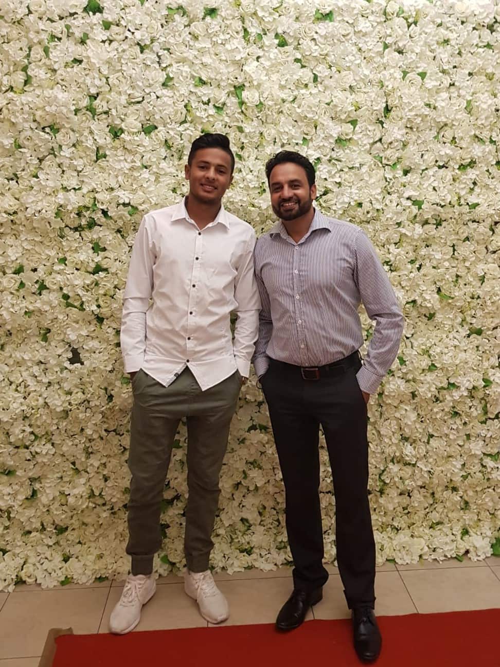 Tanveer's father Joga Sangha inspired him to become a successfull sportsperson.