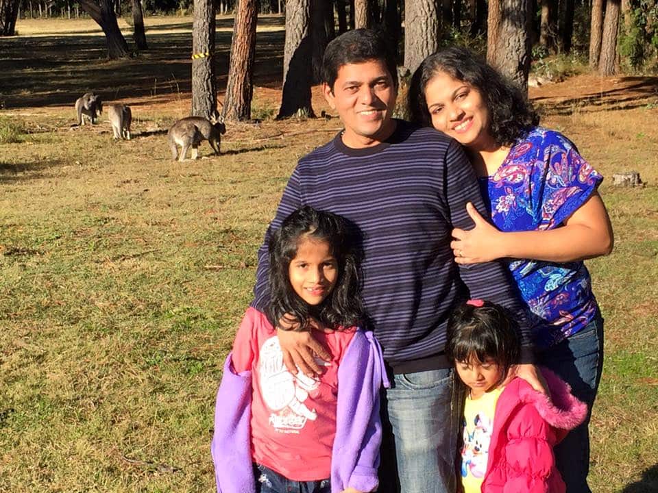 John Fernandez and his family