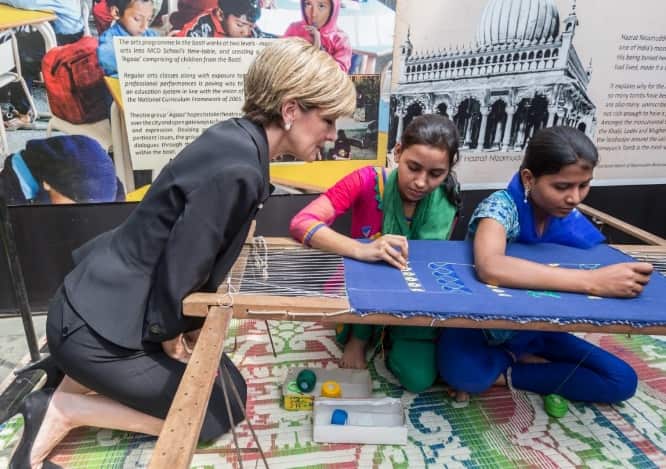 Julie Bishop In India